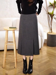 MANMI | Chân Váy Mid-Length Phong Cách Pháp Elegance