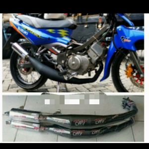 KNALPOT AHAU STANDAT RACING SUZUKI SATRIA 2 TAK /KNALPOT RACING AHAU SATRIA 2 TAK YMAHA ZIZ FIZR FORCE