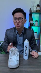 Chai Xịt Vệ Sinh Giày Bọt Tuyết NANO Giặt Khô Siêu Tốc Bảo Vệ Giày Khỏi Bị Ố Vàng Phai Màu 300ml