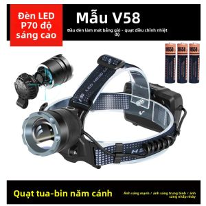 LVZI | Đèn Đeo Trán LED Cao Cấp Độ Sáng Cao Bền Lâu với Pin Lithium Sạc Lại 18650