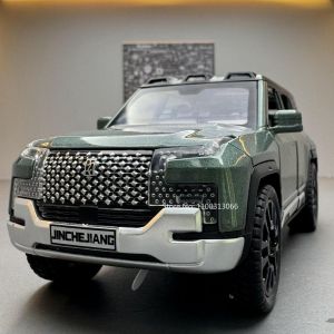 1/32 Alloy Model Cars BYD Look Up Off-road Vehicles Diecasts Model Toy 6 Doors Can Be Opened with Light Sound SUV for Boy Gifts