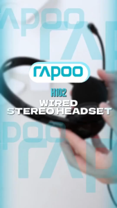 Rapoo H102 Wired Stereo Headset Computer Gaming Headphone With Mic Voice Earphone With 3.5mm Audio Cable Jack for PC