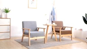kayu padat Sofa Kursi ruang tamu Sofa santai Sofa Ruang Tamu Minimalis