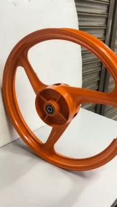 SPORT RIM ENKEI 3 BATANG OREN FULL CHOP SPORT RIM Y125 LC5S LCV8 ORANGE 1.6x17 160/160-17