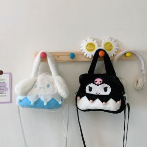 กระเป๋าถือขนสัตว์แฟชั่นสำหรับผู้หญิง กระเป๋าสะพายข้างแบบสะพายไหล่ข้างเดียว กระเป๋าสะพายข้างแบบมีสายรัด กระเป๋าสะพายข้างแบบลำลอง