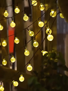 ICON Solar Garden Lights Waterproof Outdoor String Lights 10H Glow No Electricity Charge Solar Powered Fairy Lights Patio Yard
