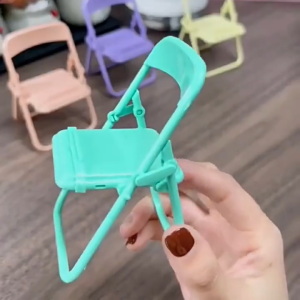 ที่วางมือถือ เก้าอี้ที่วางโทรศัพท์มือถือ ที่วางโทรศัพท์แบบพับได้ พกพาสะดวก เลือกได้หลายสี G2961