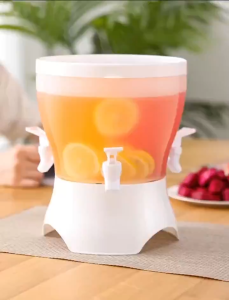 Large Capacity 5L Rotating Cold Water Kettle With Faucet Beverage Dispenser Large Capacity Juice Storage For The Fridge