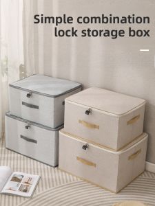 Dust-Proof Foldable Password-Locked High-Capacity Storage Box