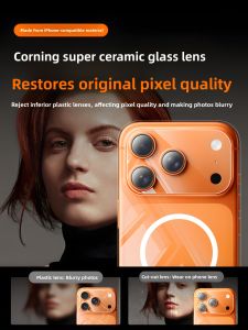 xilixili | Magnetic Clear Protective Case Full Camera Enclosure Impact Resistance iPhone Cover