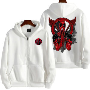 เสื้อฮู้ดซิปสปอร์ตแฟชั่นลายมาร์เวลเดดพูลสำหรับผู้ชายและผู้หญิง รุ่นใหม่สำหรับฤดูใบไม้ผลิและฤดูใบไม้ร่วง เหมาะสำหรับกิจกรรมกลางแจ้ง