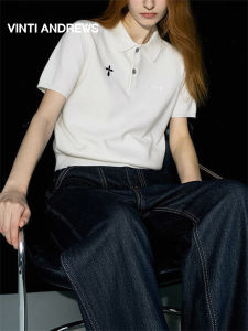 Embroidered Polo Womens Tshirt Casual