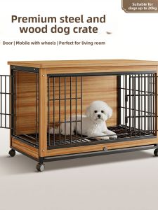 Large Dog Kennel with Separated Restroom and Litter Zone