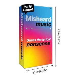 Family Card Games Hilarious Music Games Cards Misheard Music Games Uess The Song Or Artist With 500 Lyrical Nonsense Cards