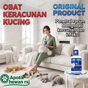 OBAT KERACUNAN KUCING Penetrasi Racun. Mengobati Keracunan dan Infeksi. Cair 30ml. ORIGINAL PRODUCT.