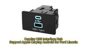 XUDA 2026 New For Ford&Lincoln OEM Carplay USB Hub Module Upgrade for Sync 3 Models HC3Z-19A387--B/D/E/F/G