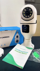 V380 Pro กล้องวงจรปิด 360° การหมุน สมาร์ท เอชดี เลนส์คู กล้องวงจรปิด wifi การตรวจจับการเคลื่อนไหว กันน้ำ การมองเห็นตอนกลางคืน กล้องวงจรปิดกลางแจ้ง