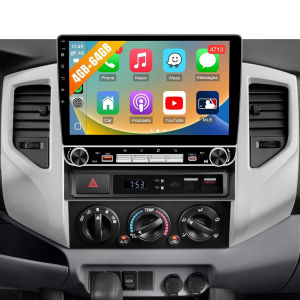 4G+64G Android 13 Car Stereo for Toyota Tacoma 2005 to 2015 Radio with Carplay Android Auto 10.1 Dual Knobs Keybutton Screen F