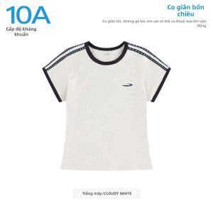 JNXS | Bộ Áo Thun Sọc Rib Đỏ Đen Cao Cấp Chống Khuẩn Thiết Kế Thông Gió