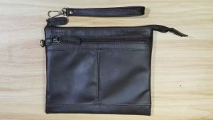 Tas Tangan Pria Kulit Asli - Tas Clutch Simple Ringan Kulit Asli