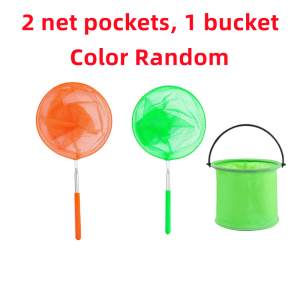 Retractable Fishing Net Insect Butterfly Dragonfly Net Outdoor Portable Fishing Net Children Fun Game Fishing Toys