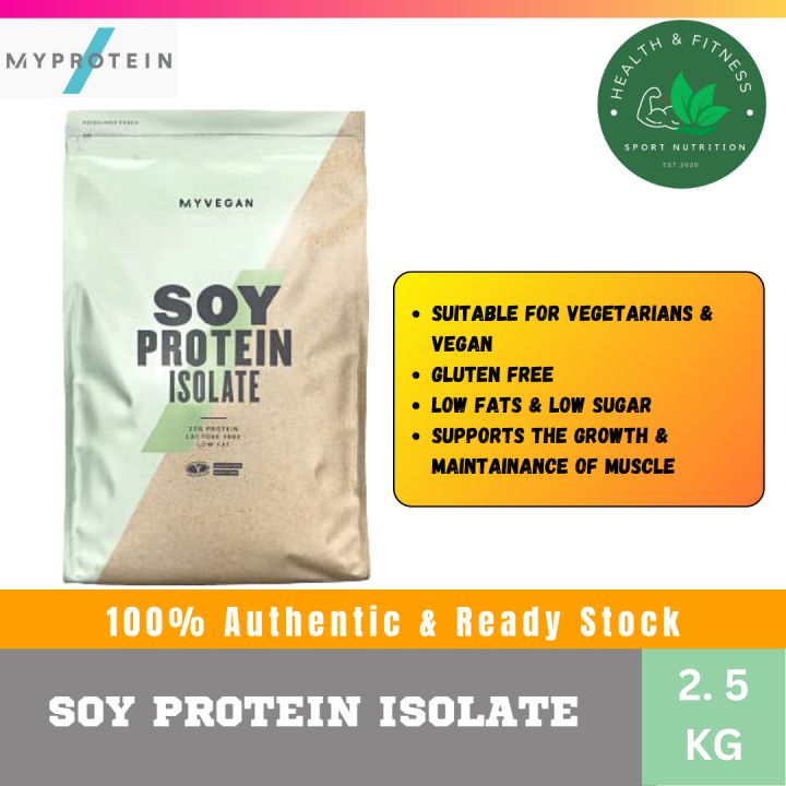 Myprotein Soy Protein Isolate [Vegan Gluten Free] 2.5kg [EXPIRY DATE
