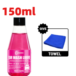 150ml Pink High Foam Car Wash Liquid Neutral pH Formula Paint Protection & Mirror Shine Suitable for Cars Trucks SUVs Moto