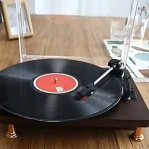 Pemutar Piringan Hitam Vinyl Player Turntable Vinyl Record Player Multifungsi Speaker Bluetooth