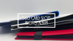 MP00 360 Slots Card Album Card Collection Book  360 Photo Album Book with Strap