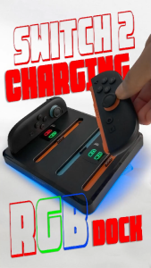 DOBE Joycon Charging Dock Nintendo Switch 2 Controller Charger RGB LED Indicator TNS-3160