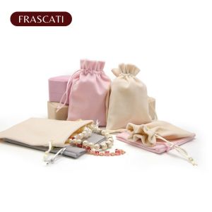 Velvet Drawstring Pouches Jewelry Watchs Lipstick Travel Portable Organizer Pouch Wedding Party Favor Gift Bags