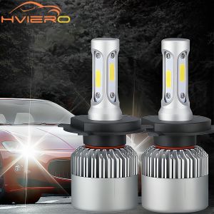 2pcs Automotive LED Reverse fog Light Car Rear Brake turn Signal lamps Headlight S2 H3 H4 H7 H11 9006 9007 9008 9012 72W 8000LM