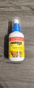 Derma Spray - Xịt Sát Trùng Ngoài Da Chống Viêm cho Chó Mèo - Chai 100ml