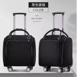 Travel Luggage Net Red Trolley Case Leather Case Female Boarding Bag Universal Wheel Lightweight Luggage Zipper Travel Bag 18-Inch