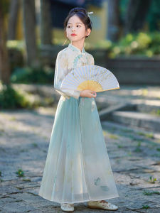Elegant Girls Hanfu Set Super Fairy Tailored Childrens Traditional Costume Tang Suit Autumn Collection Girls Ethnic Wear