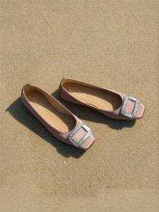 Reemoor | Stylish Crystal Buckle Flats