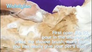 MEOW Pet Cat Dog Hair Grooming Brush Removal Comb Pet Hair Remover Bath Brush Deshedding Brush Dog Comb Mandi Kucing