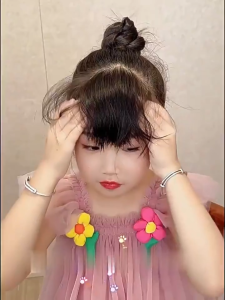 BW-C1417 Bando Sisir Rambut Jepit Anak Perempuan / Jepit Rambut Poni Bulat Melingkar Wanita Sisipan