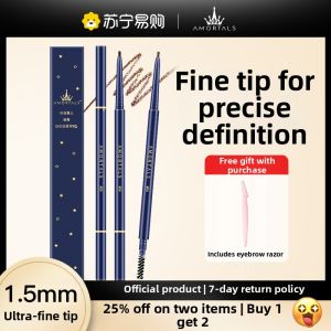 AMORTALS(尔木萄) | Amortals Ultra Fine Eyebrow Pencil Waterproof Long-lasting Colorful Makeup Tool for Students Beginners Beauty Decoration