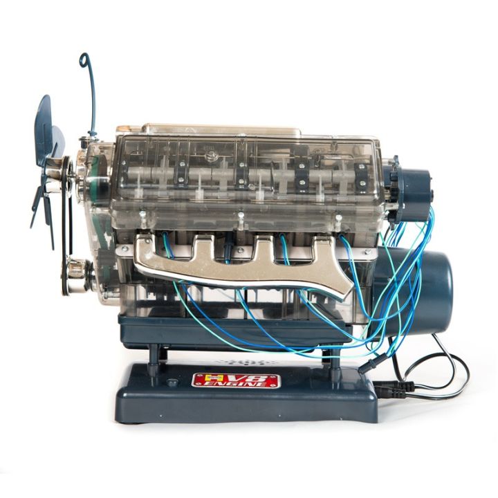V8 Mini Engine Car Engine Model Can Start The Assembly Model Science ...