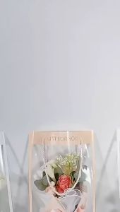 10pcs Tas Bunga Plastik Buket Bunga Totebag Transparent Hand Flower Bag Kantong Buket