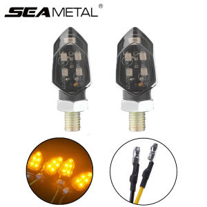 12V Motorcycle Led Turn Signal Lamp Universal Daytime Running Light Yellow Lamp