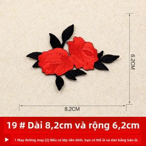 Miếng Vá Hoa Hồng Thêu Nhiều Màu Sắc Miếng Vá Quần Áo Miếng Vá Lỗ Miếng Dán Hoa Thêu Miếng Vá Trang Trí Miếng Vá Hoa Thêu