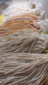 Bộ trang sức hạt trai bạc xi kim mẫu đính đá sang trọng