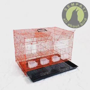 SEMPATI Sangkar Kandang Umbaran Sekat 60x40x40 Sangkar Ternak Burung Lovebird Kandang Hewan Kucing Anjing Sugar Glider Hamster Reptil Sangkar Kotak Besi