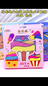 Mainan Anak Diamond Painting Sanrio Bingkai Frame Canvas Non Standing Size 20X20cm DIY Stiker