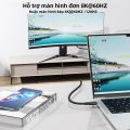Cáp Thunderbolt 4 USB4 40Gbps 8K 60Hz UHD Truyền Dữ Liệu Video PD240W Sạc Nhanh USB-C To雷电3 Laptop eGPU Điện Thoại MacBook Cáp Tương Thích. 