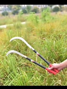 เนื้อเหล็ก SK5 เคียวเหล็กแมงกานิส มีดขอชักกล้วยใช้งานได้สารพัดประโยชน์ แข็งคมทนทานใช้งานดีเยี่ยม ตัดแต่งกิ่ง ตัดไม้ มีดดายหญ้าคมๆ มีดขอชัก มีดแมงกานีสแท้ เคียวแมงกานีส อุปกรณ์แต่งสวน