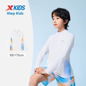 XTEP | Breathable Quick Drying UV Protection Half Placket T Shirt