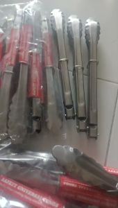Penjepit Makanan Gorengan Kue bahan stainless steel/Capitan Gorengan Tahan Panas Stainless 1 LUSIN